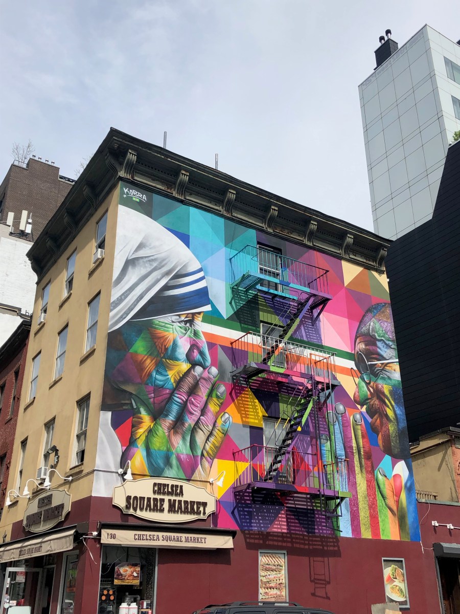 Gandhi and Mother Teresa by Kobra Random Art NYC